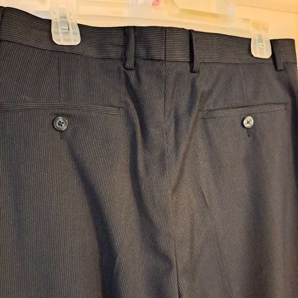 Public Notices Black Pinstripe Dress Pants - Picture 7 of 8